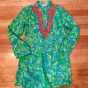 Lilly Pulitzer Tops - Lilly Pulitzer tunic with neon beading detail Lilly Pulitzer Tops - Lilly Pulitzer tunic with neon beading detail